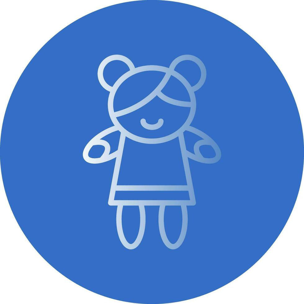 Girl Vector Icon Design