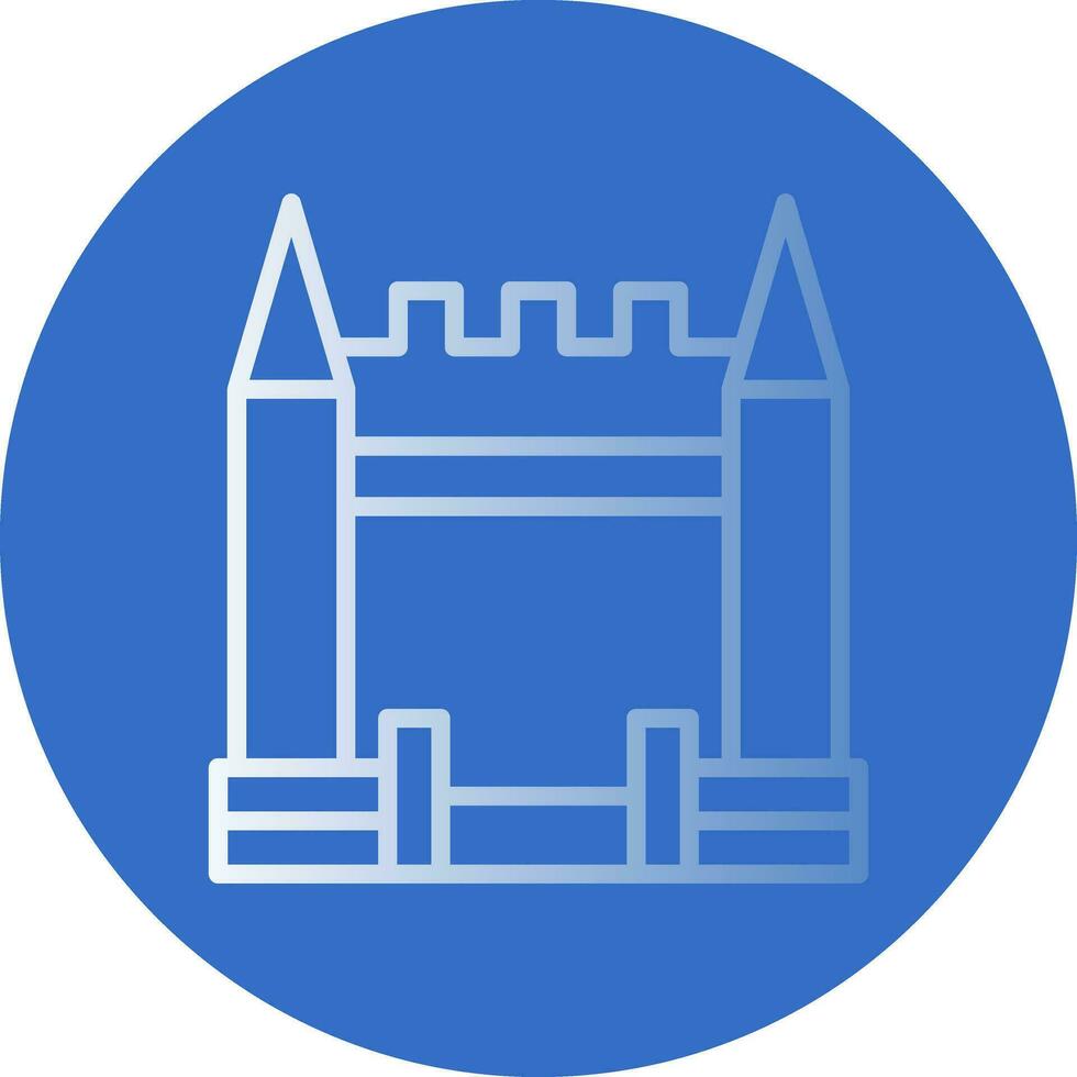 Inflatable Castle Vector Icon Design