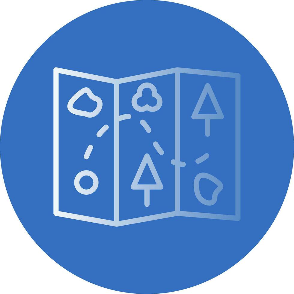 Treasure Map Vector Icon Design