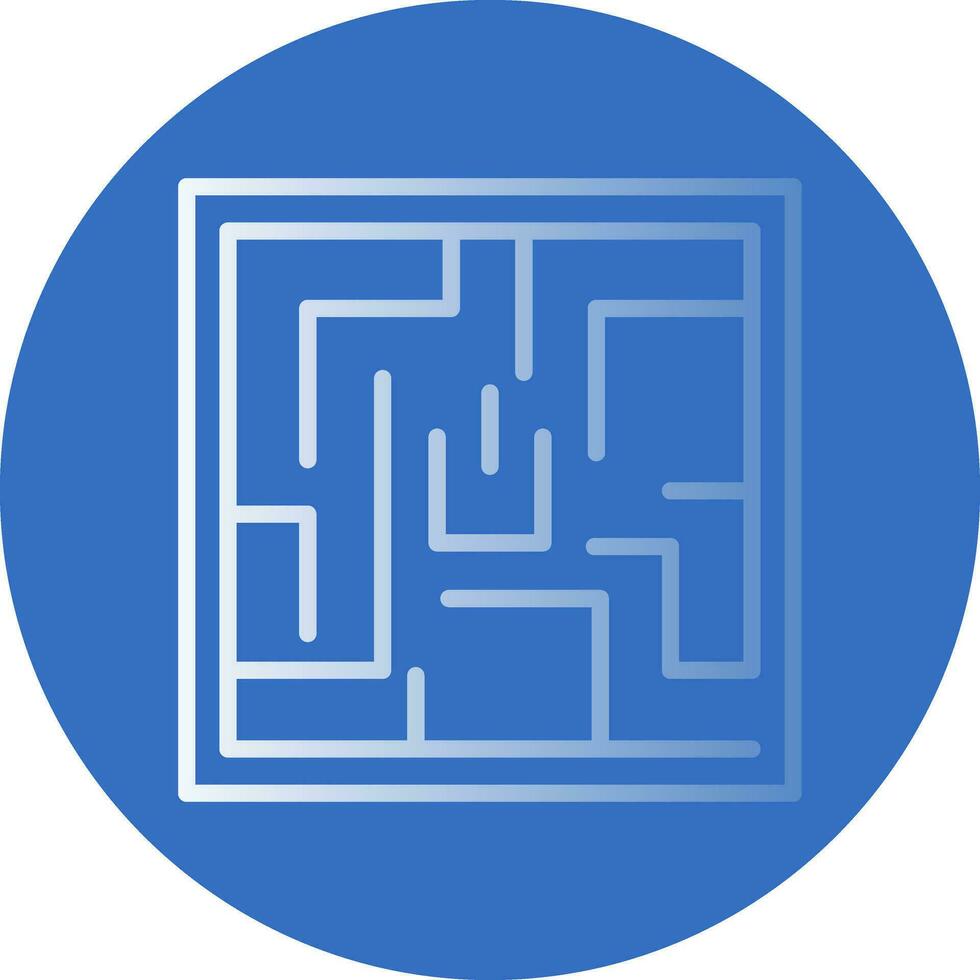 Labyrinth Vector Icon Design