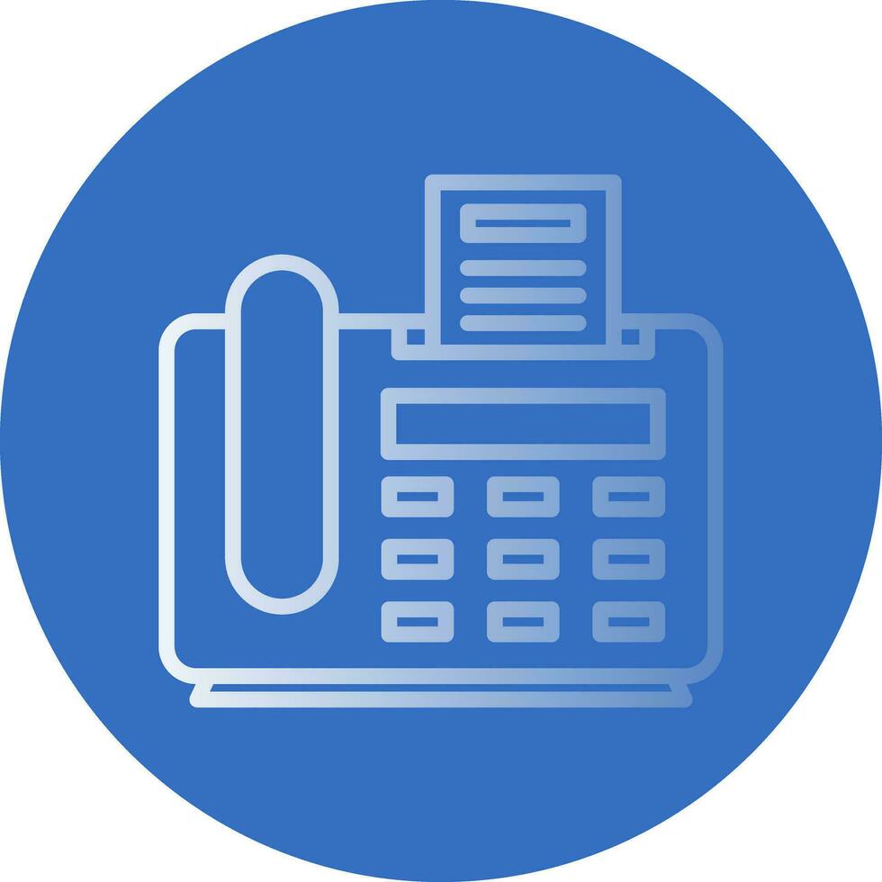 Fax Machine Vector Icon Design