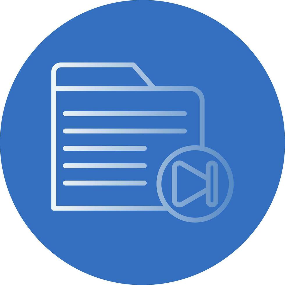 Video Folder Vector Icon Design