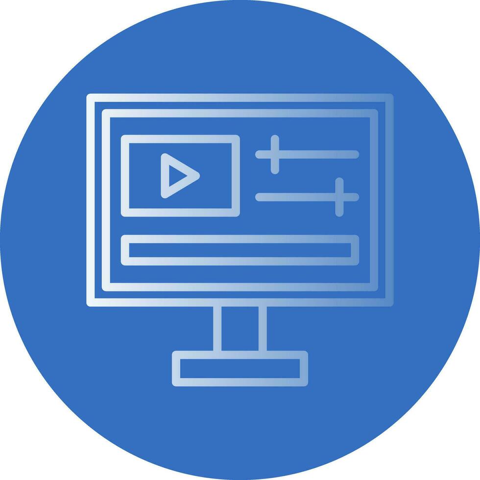 diseño de icono de vector de edición de video