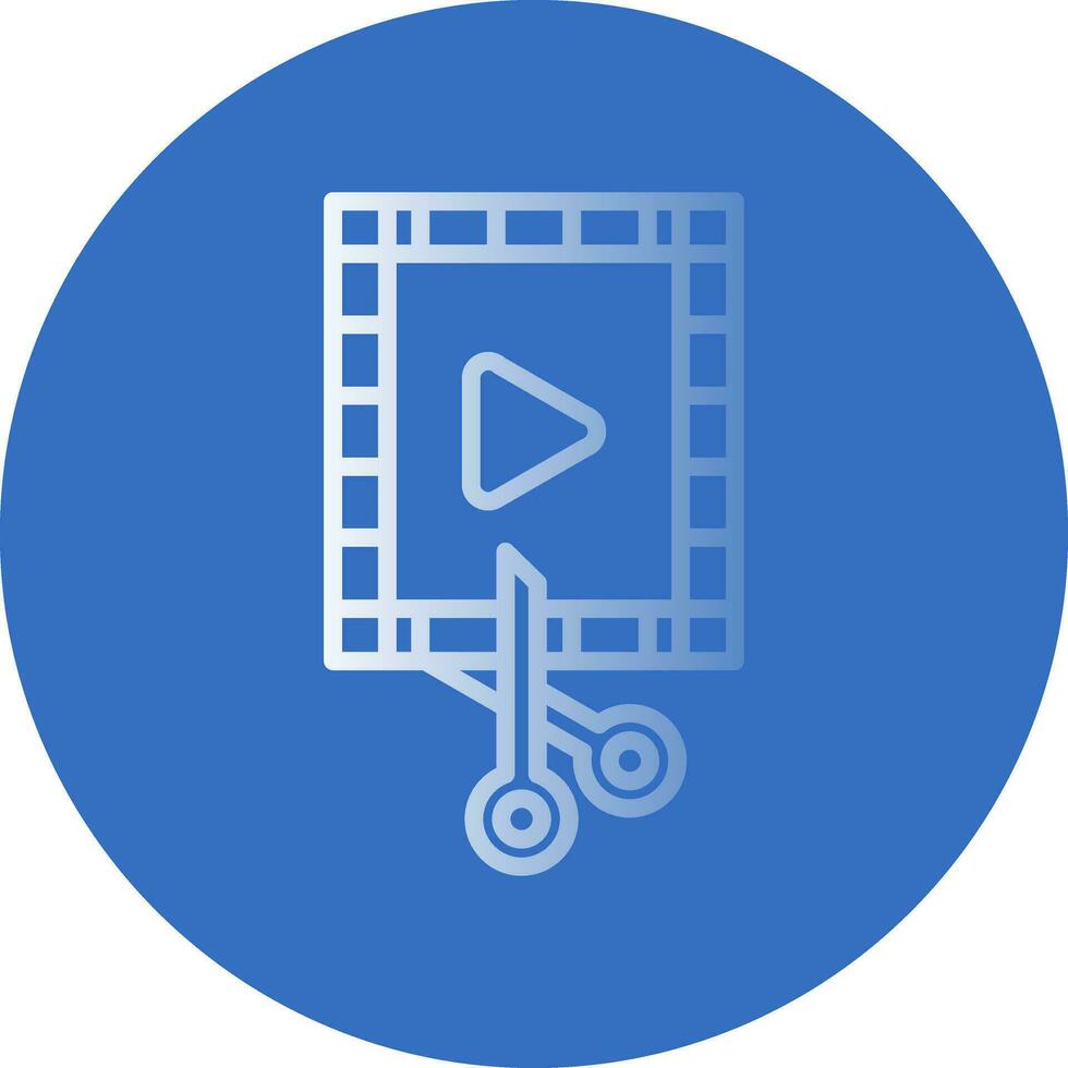 diseño de icono de vector de editor de video