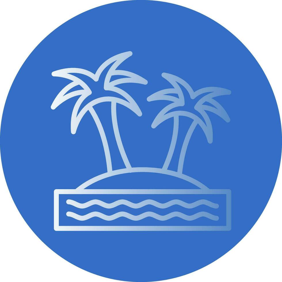 Island Vector Icon Design