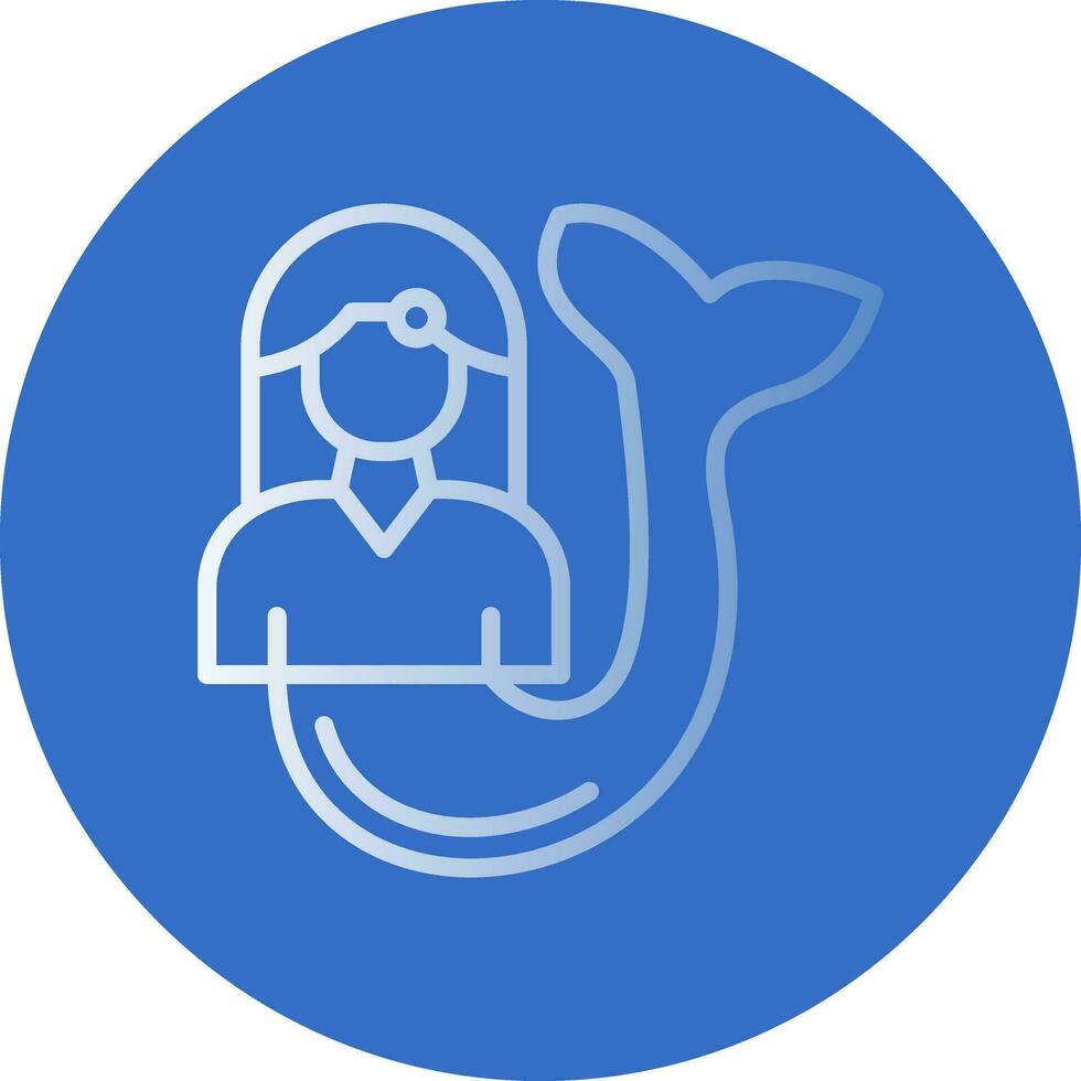 Mermaid Vector Icon Design