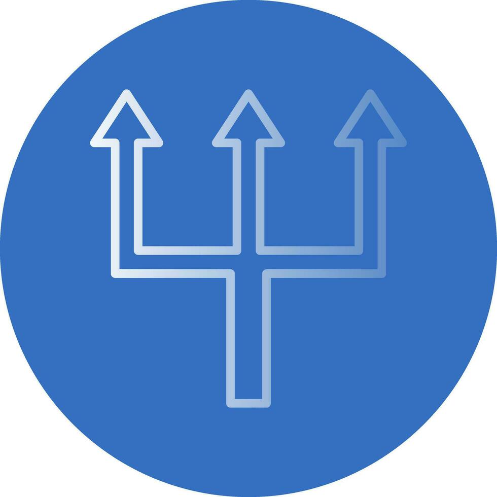Triple Arrows Vector Icon Design