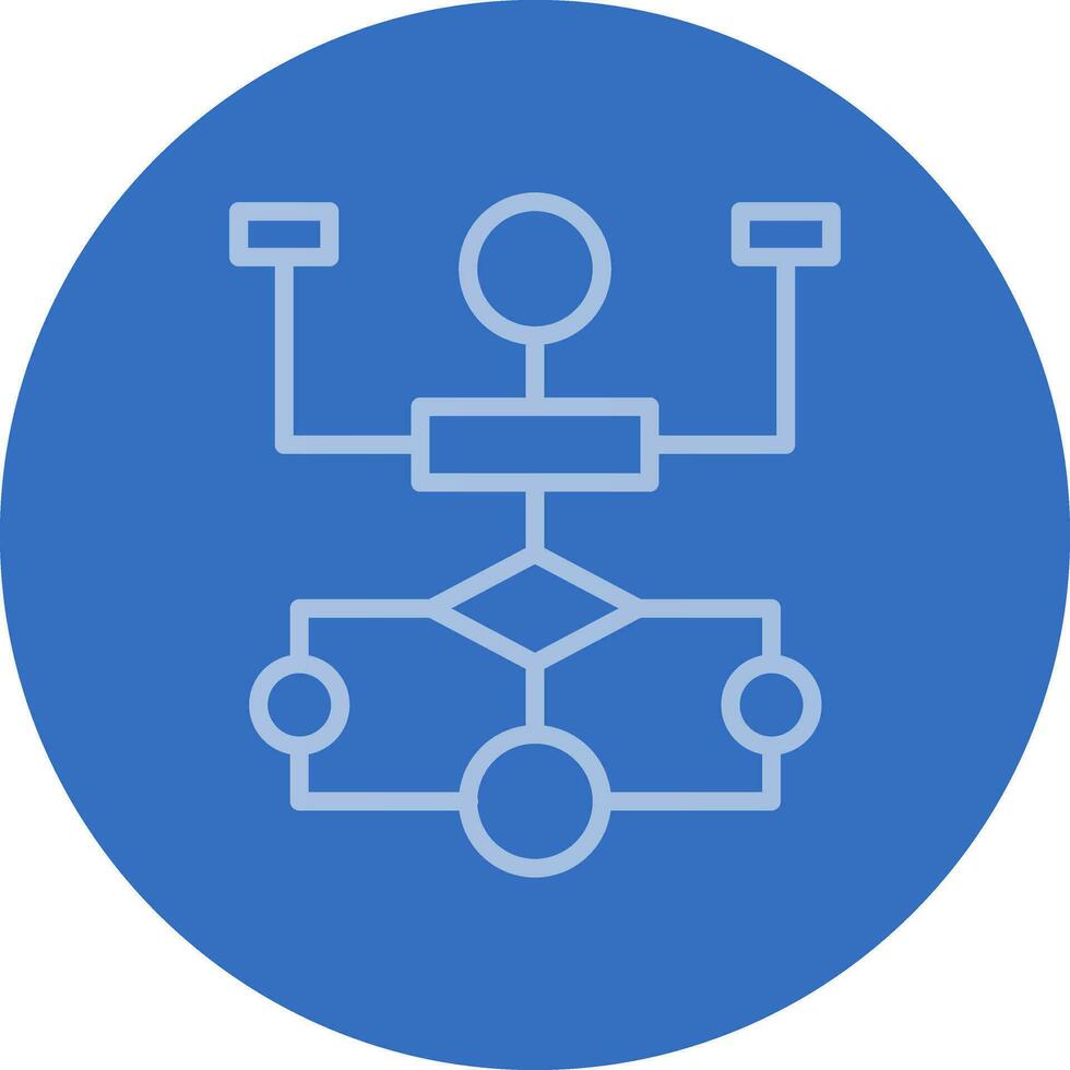 Flow Chart Vector Icon Design
