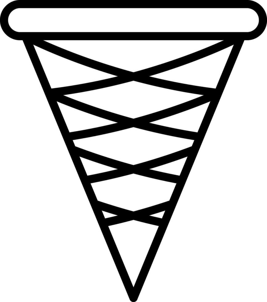 Ice cream cone Vector Icon Design