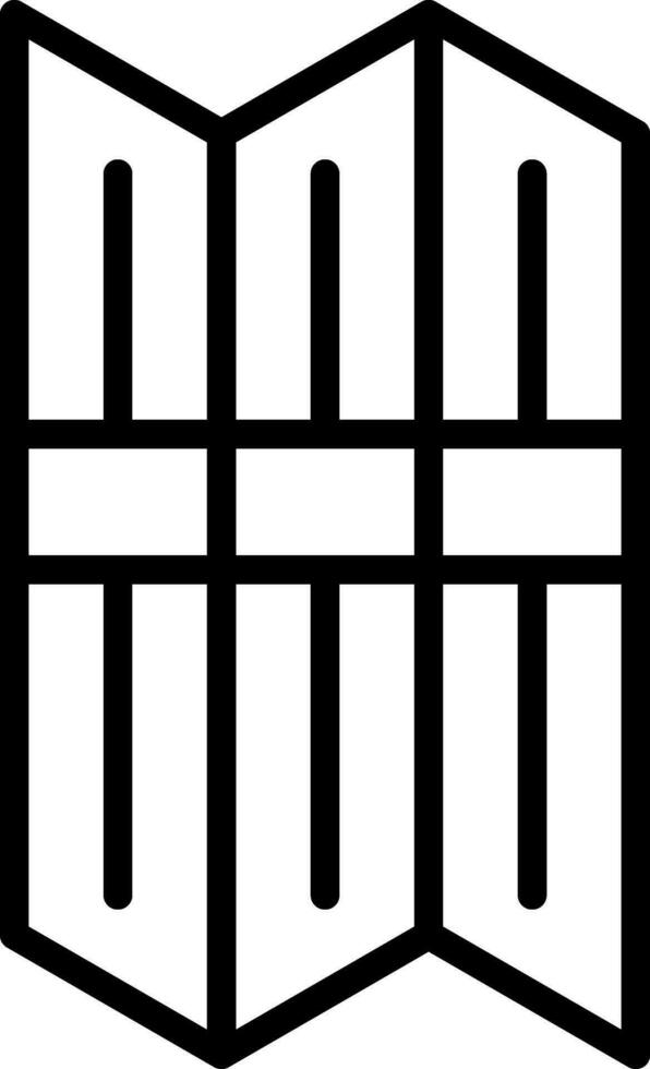 Folding Screen Vector Icon Design