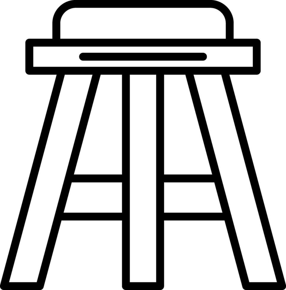 Stool Vector Icon Design