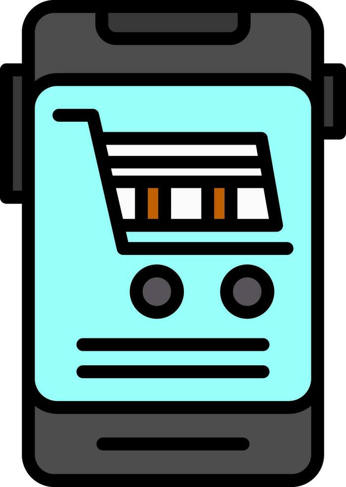 Online Shop Vector Icon Design
