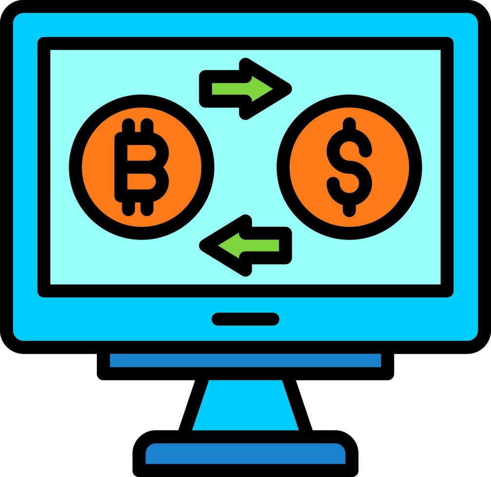 Cryptocurrency Vector Icon Design