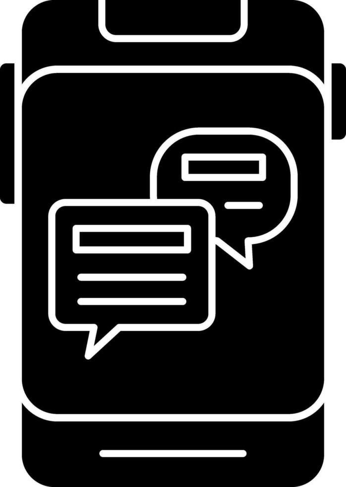 Online Chat Vector Icon Design
