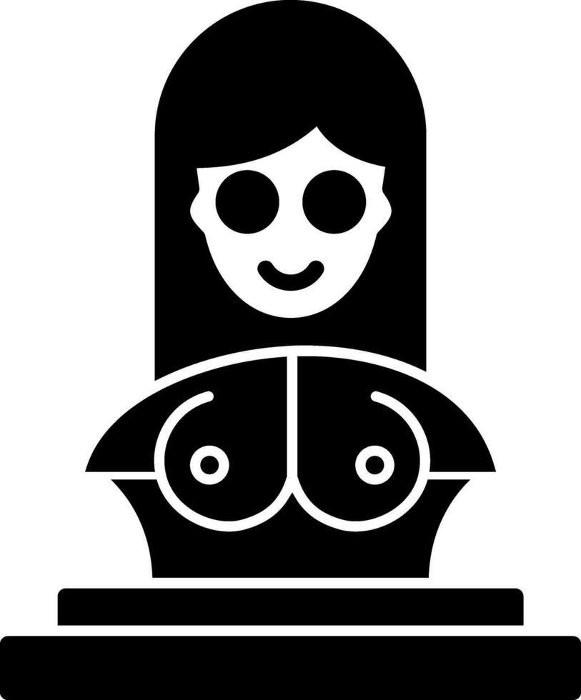 Bust Vector Icon Design