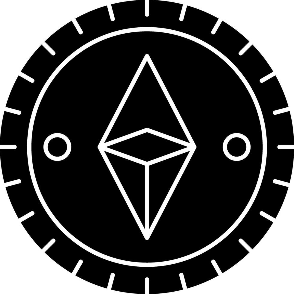 ethereum monedas vector icono diseño