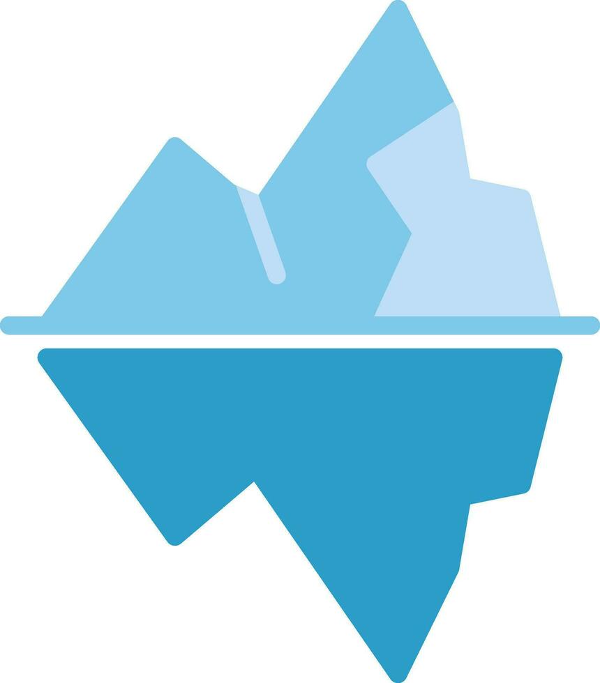 diseño de icono de vector de iceberg