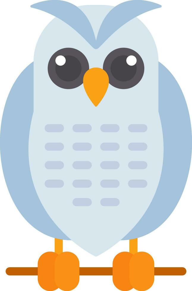 Snowy owl Vector Icon Design