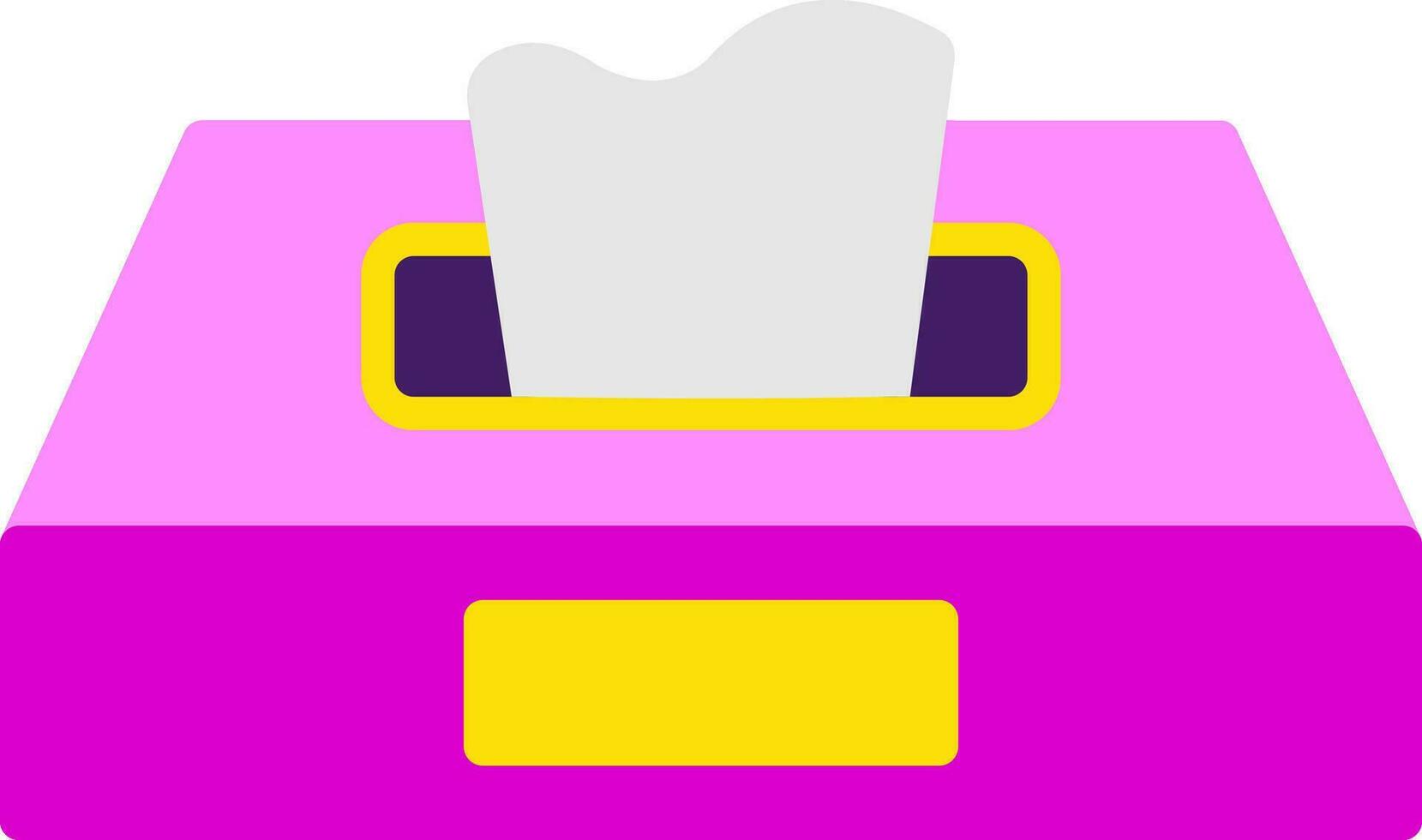 Tissue Box Vector Icon Design