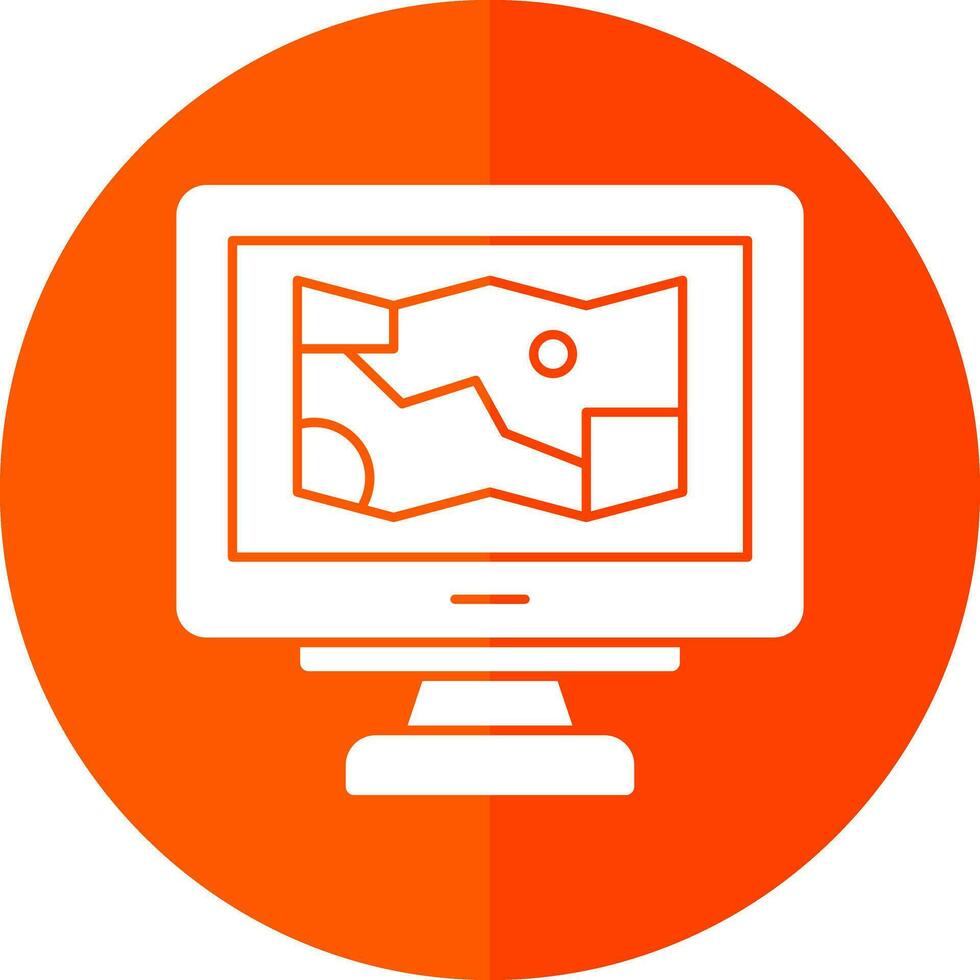 Game Map Vector Icon Design