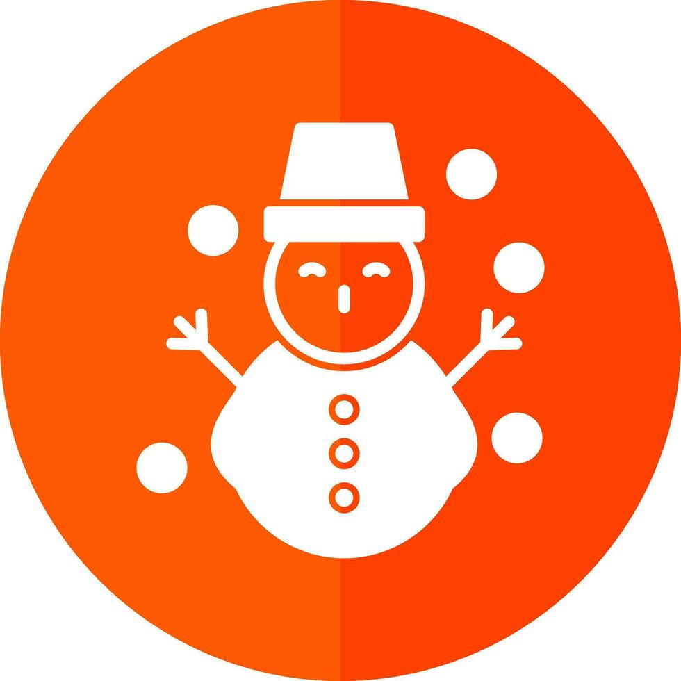 Snowman Vector Icon Design