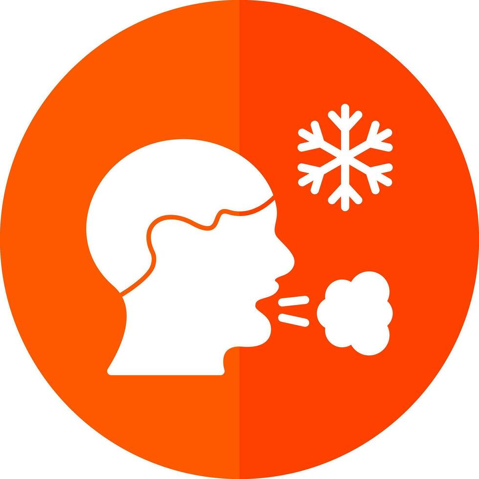 Frosty breath Vector Icon Design