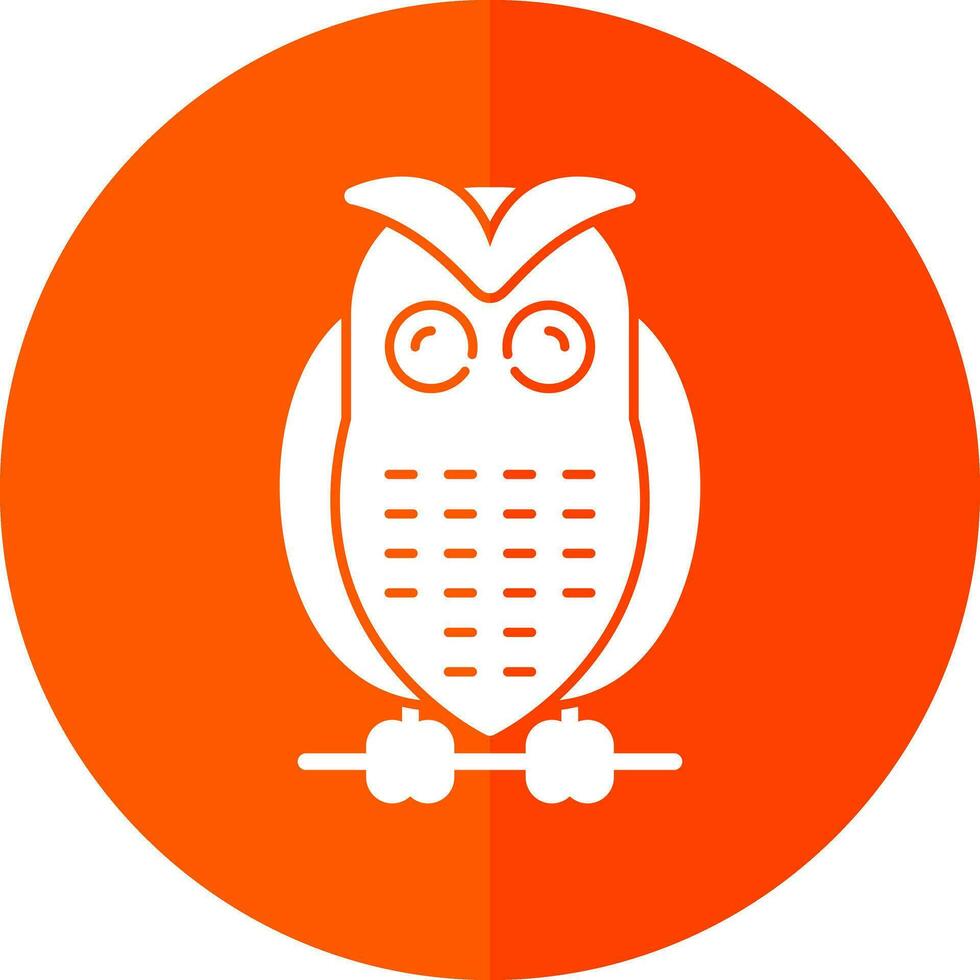 Snowy owl Vector Icon Design