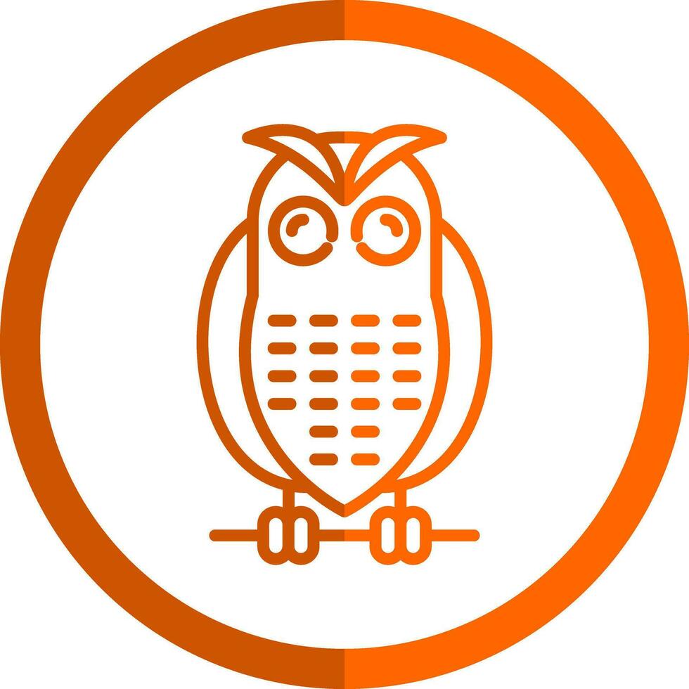 Snowy owl Vector Icon Design