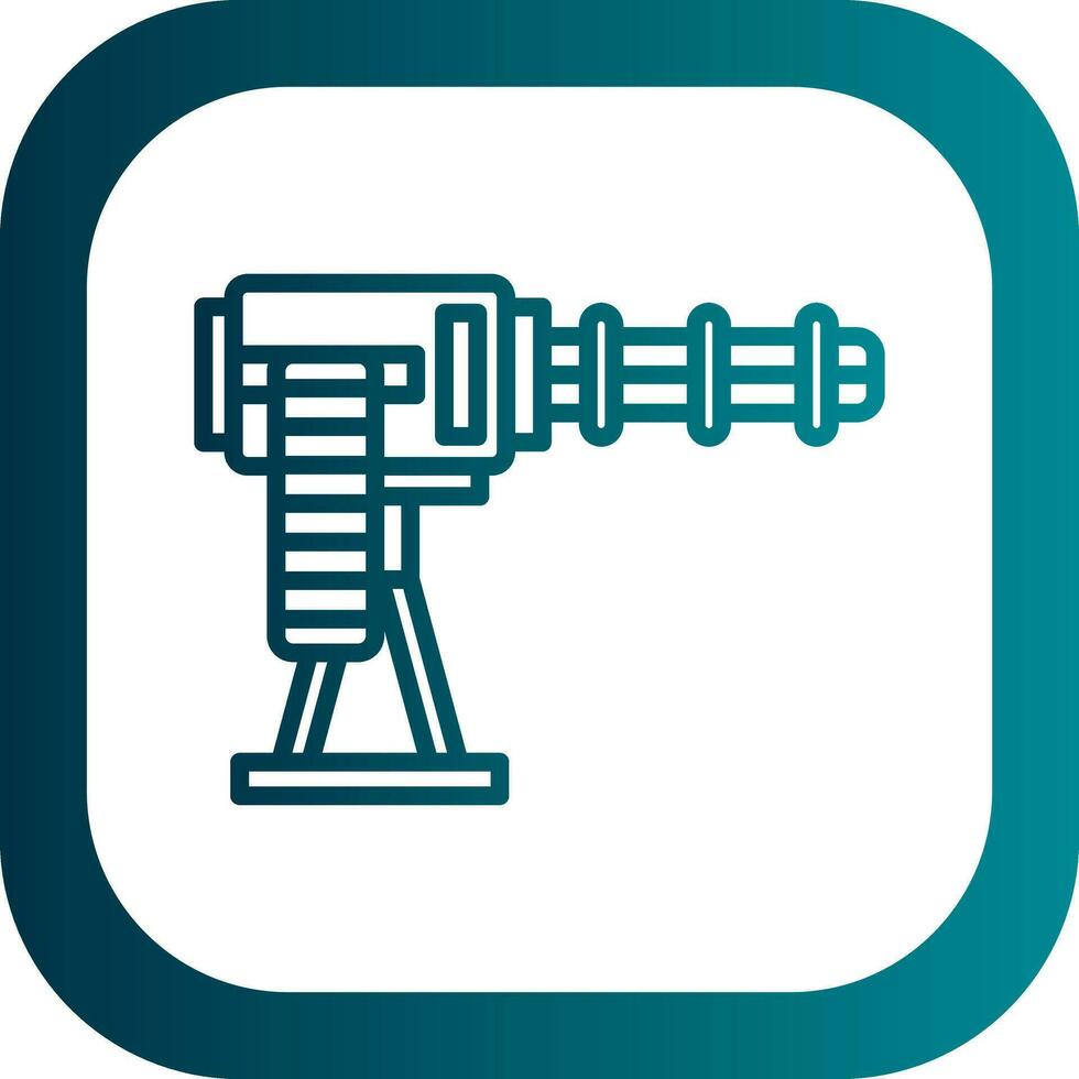 Machine Gun Vector Icon Design