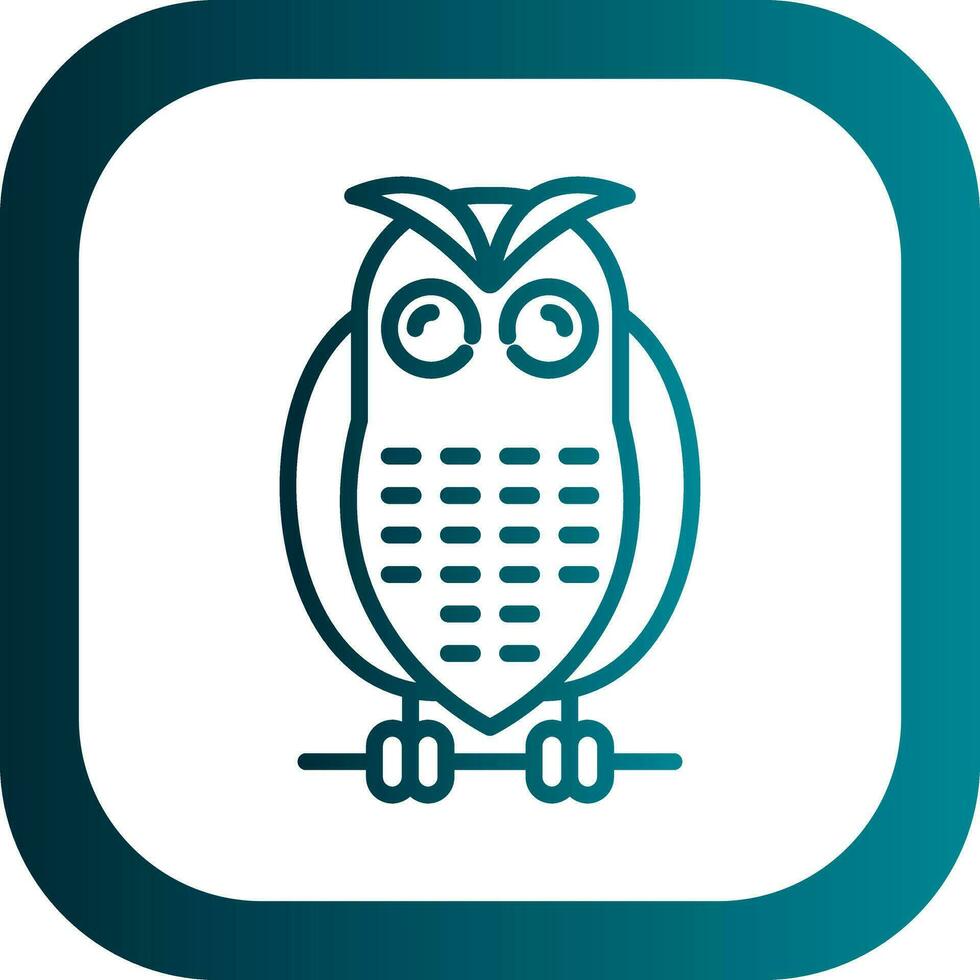 Snowy owl Vector Icon Design