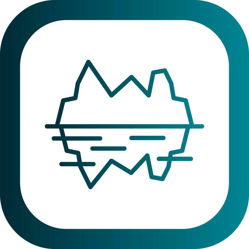 Glacier bay Vector Icon Design