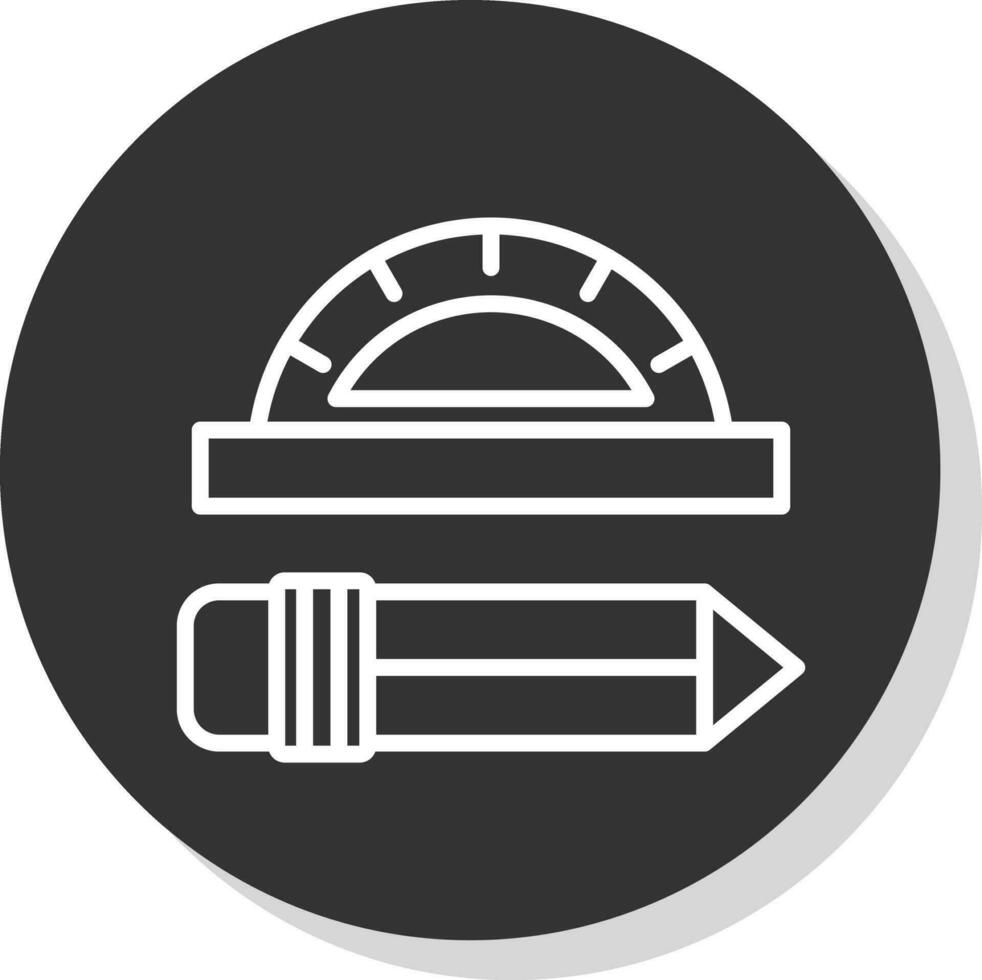 Protractor Vector Icon Design