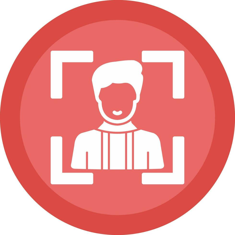 Face Scan Vector Icon Design