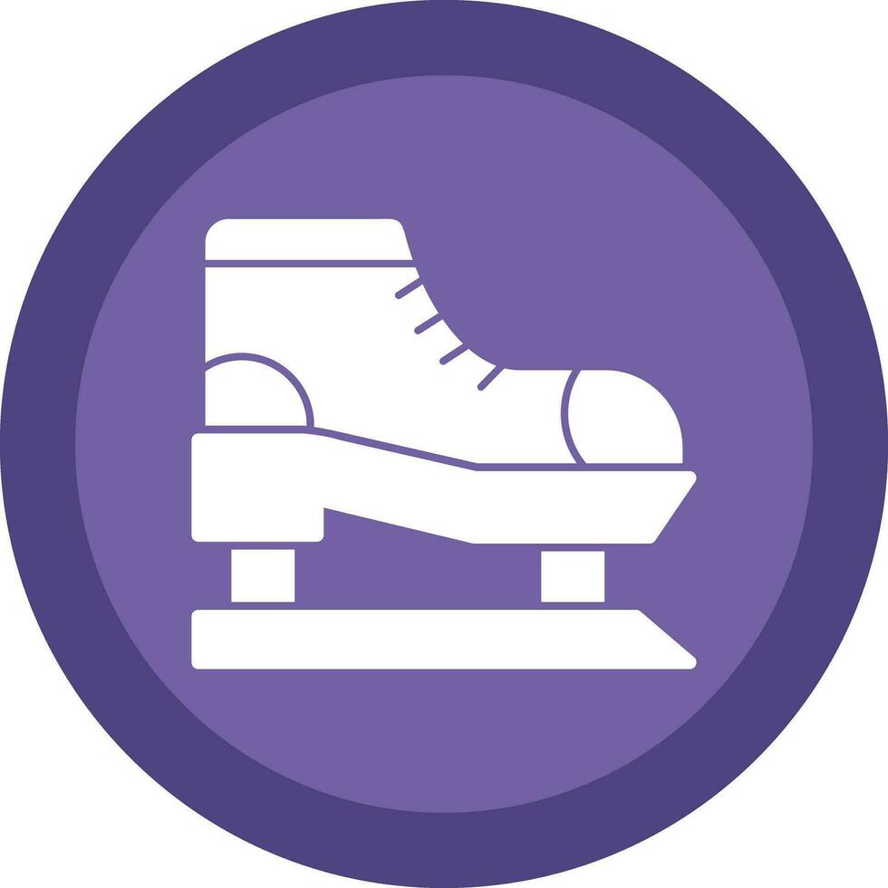 Ice skate Vector Icon Design