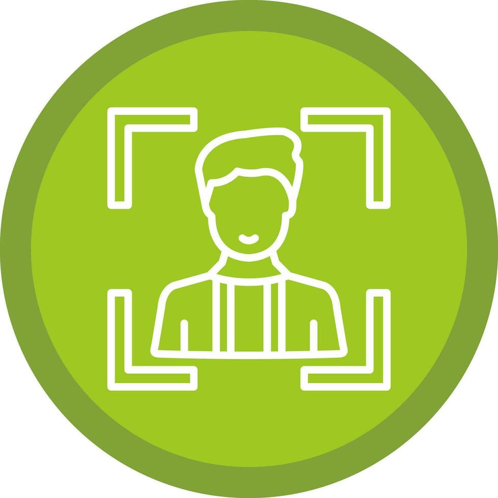 Face Scan Vector Icon Design