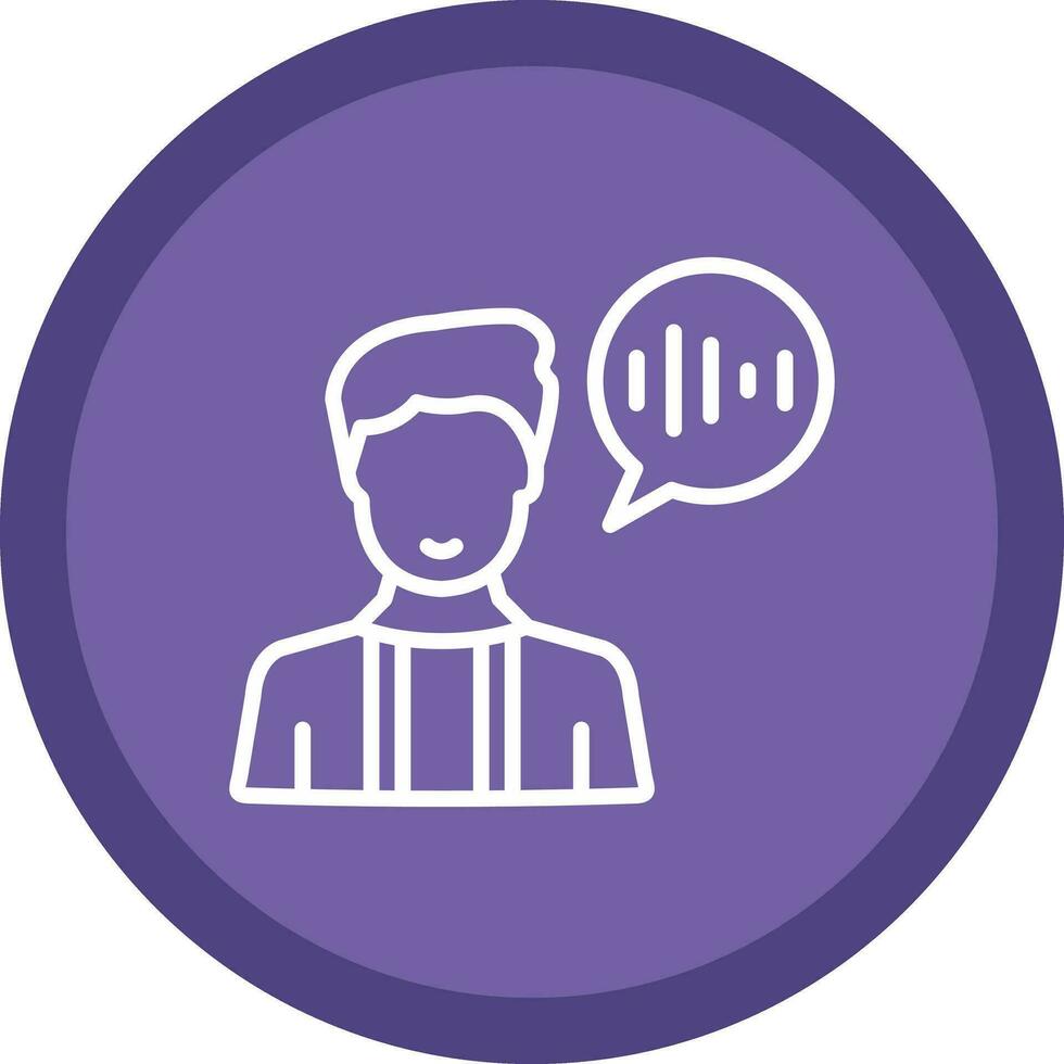 Voice Command Vector Icon Design