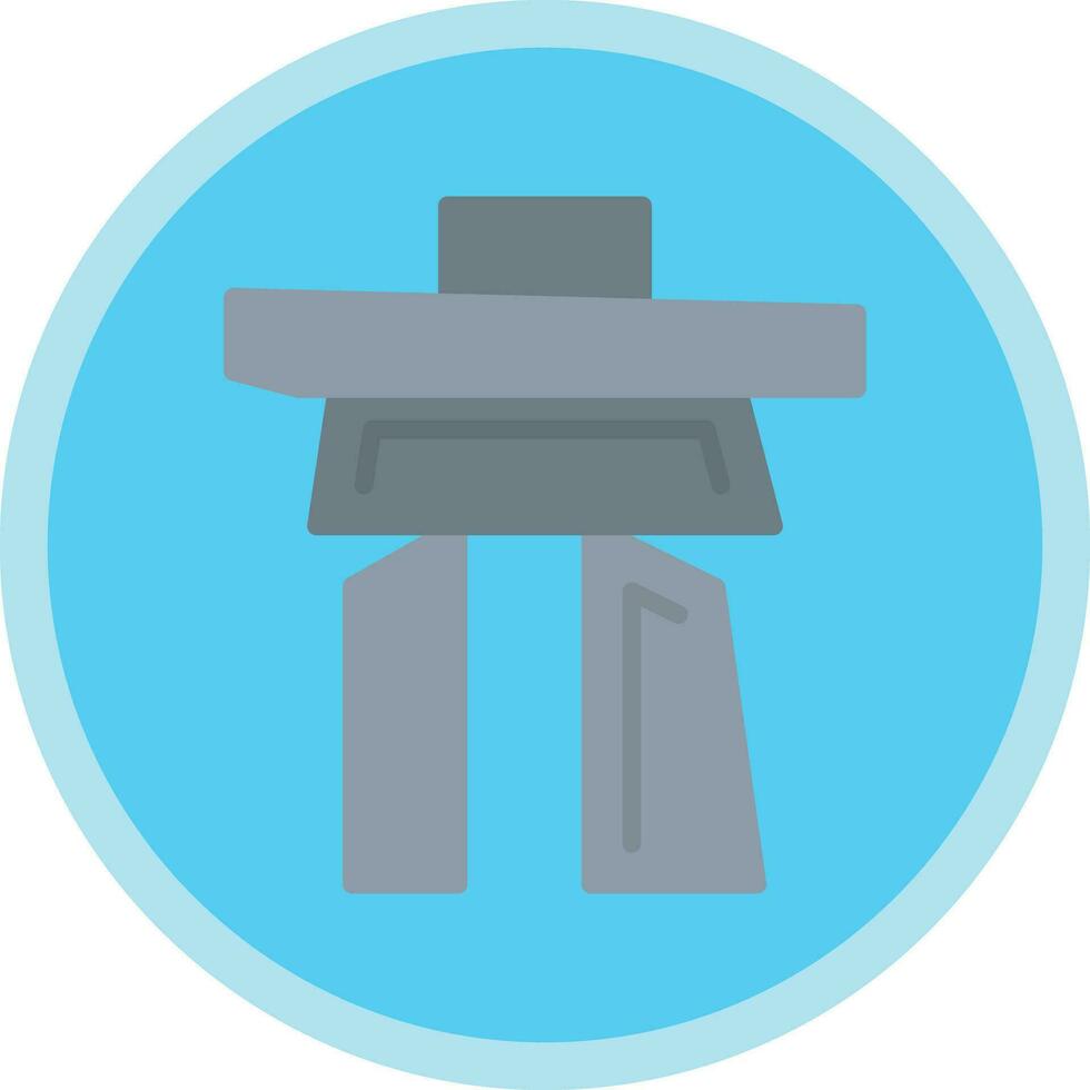 Inukshuk Vector Icon Design