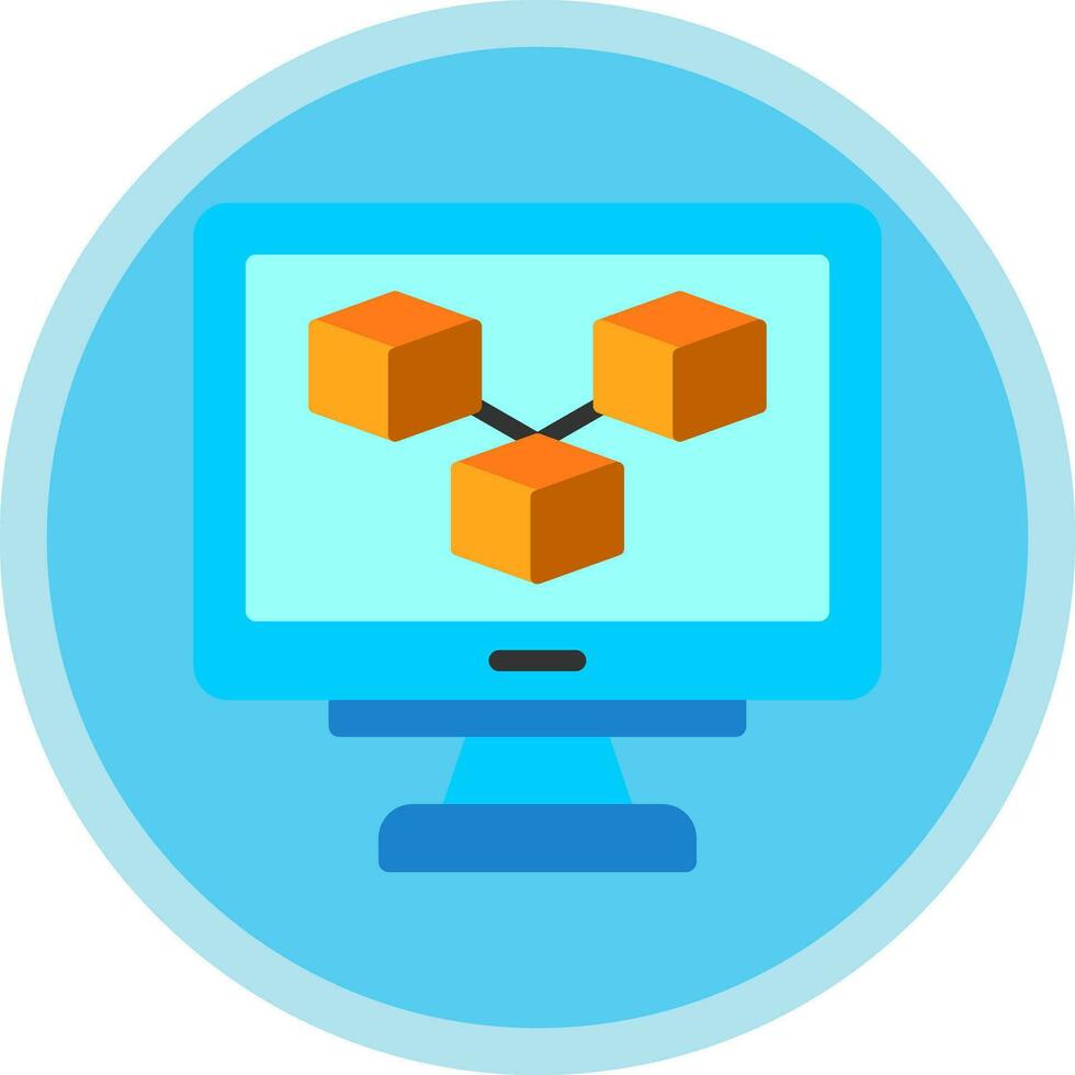 Blockchain Vector Icon Design