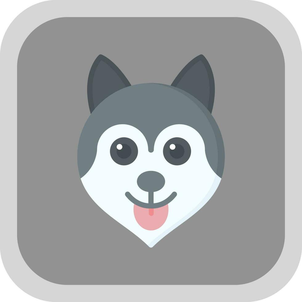 Husky Vector Icon Design