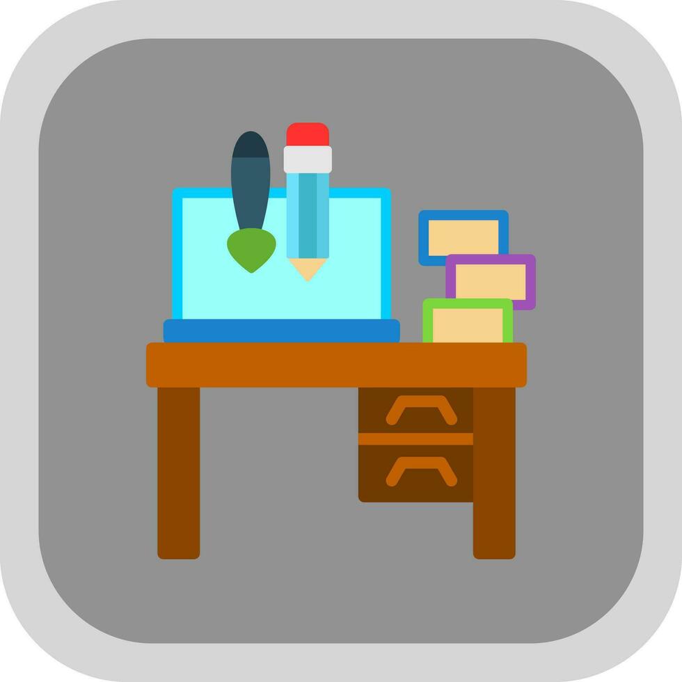 Desk Vector Icon Design