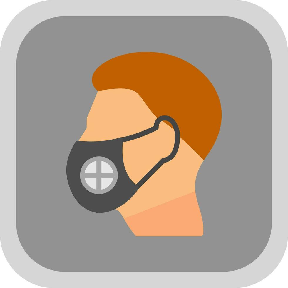 Face Mask Vector Icon Design