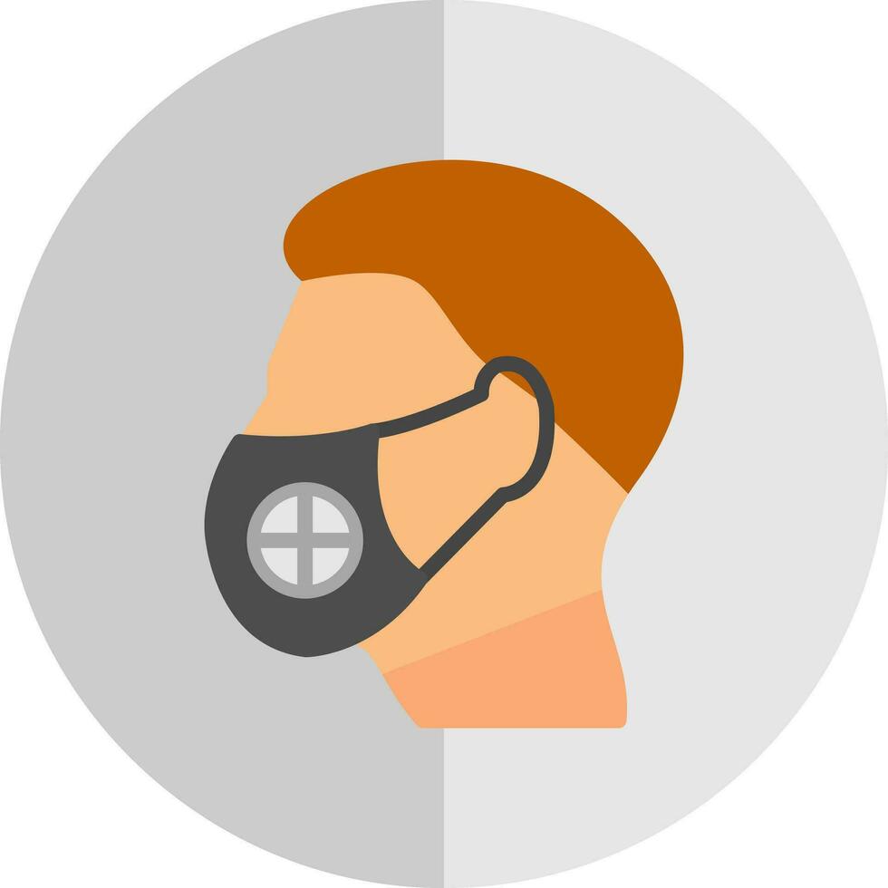 Face Mask Vector Icon Design