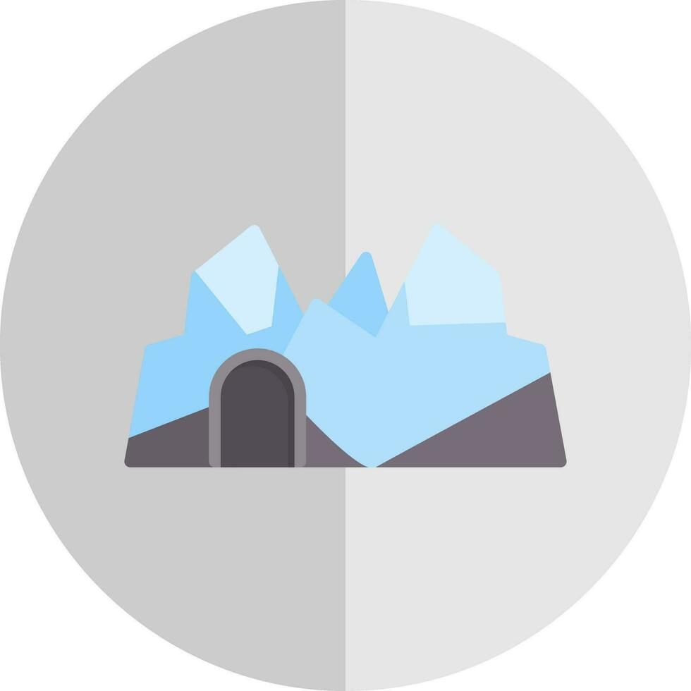 Ice cave Vector Icon Design