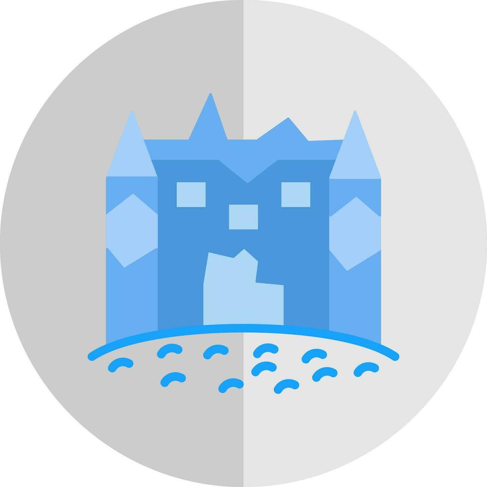 hielo castillo vector icono diseño