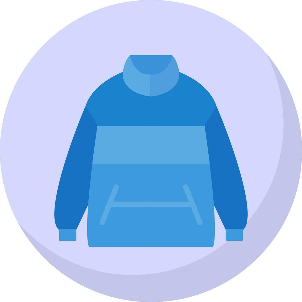 Winter jacket Vector Icon Design