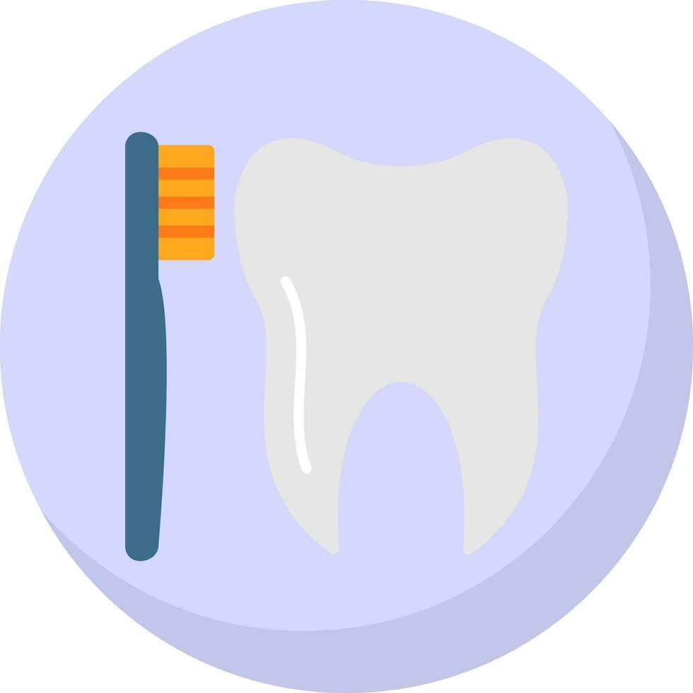 Tooth Brush Vector Icon Design