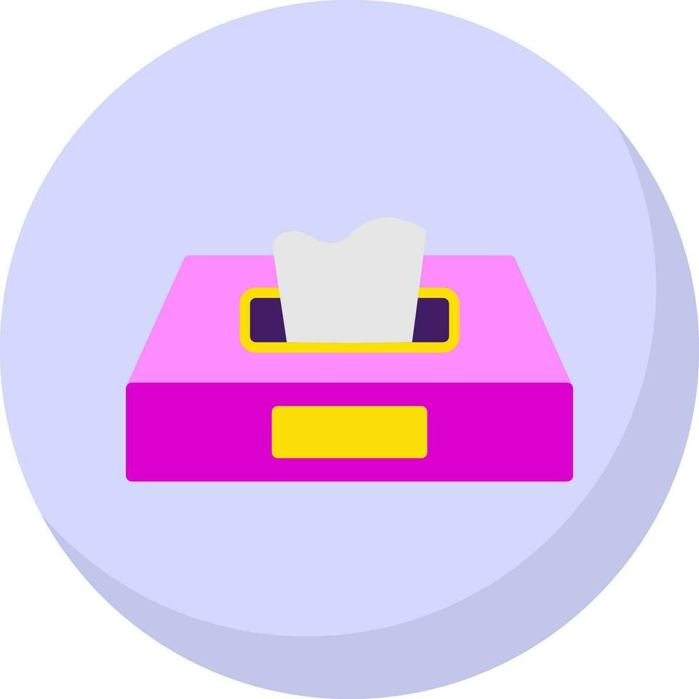 Tissue Box Vector Icon Design