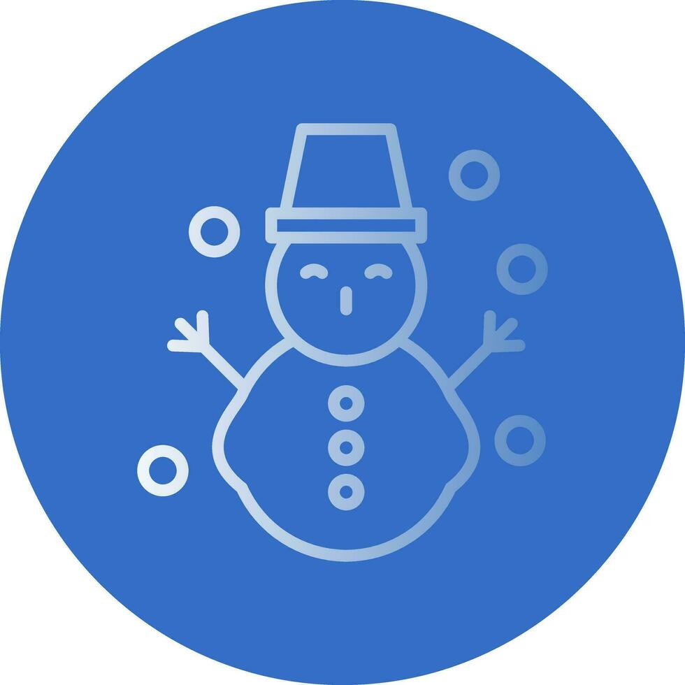 Snowman Vector Icon Design