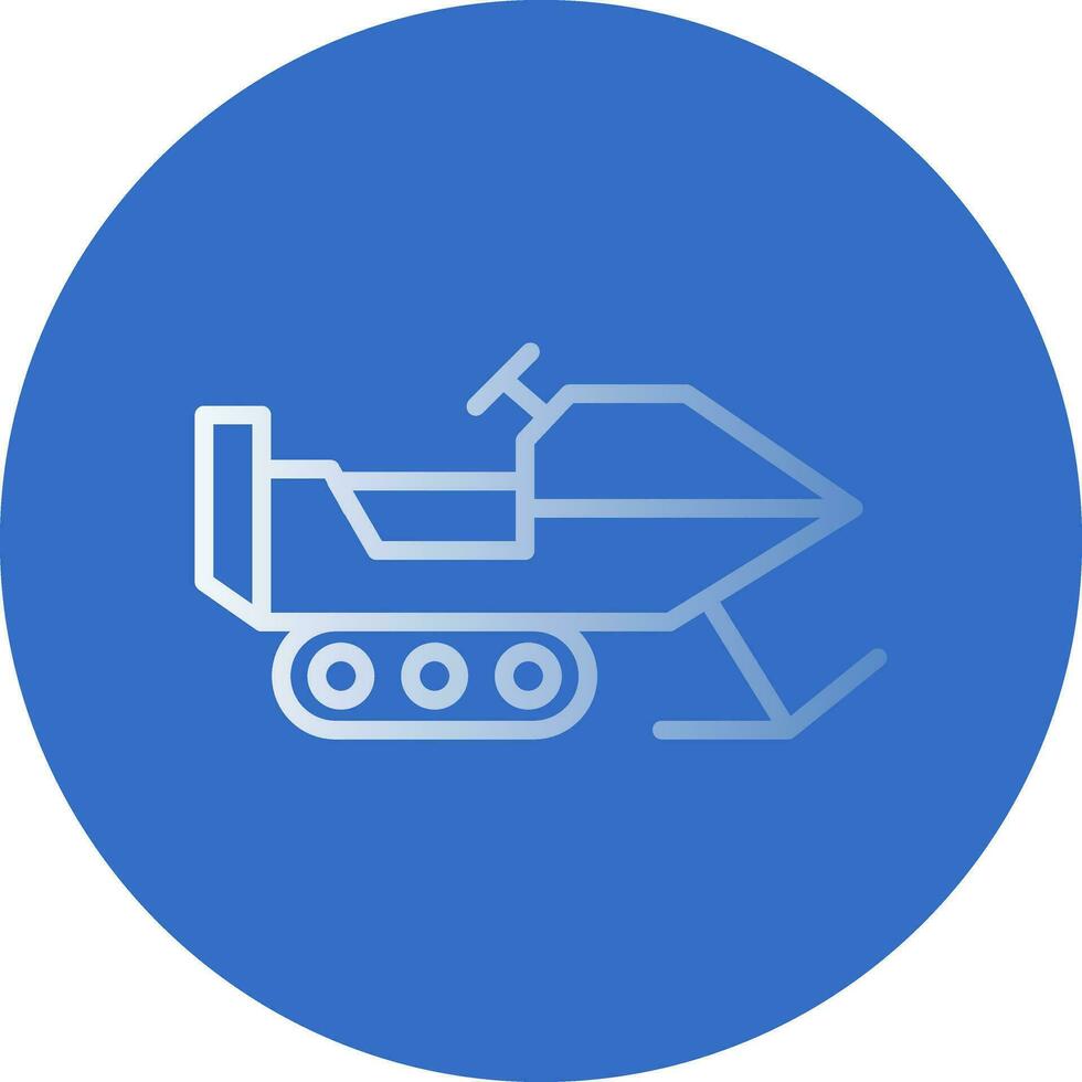 Snowmobile Vector Icon Design