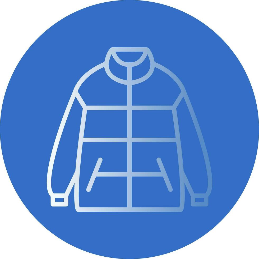 Winter jacket Vector Icon Design